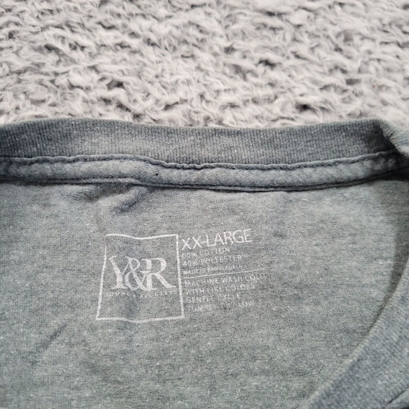Young And Reckless Shirt Mens 2XL Gray Streetwear Logo Los Angeles Hip Hop Punk - Picture 3 of 7